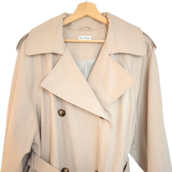 NWT Miss Selfridge Premium Maxi Trench Coat in Beige Women's 12 UK 16 - Picture 5 of 8